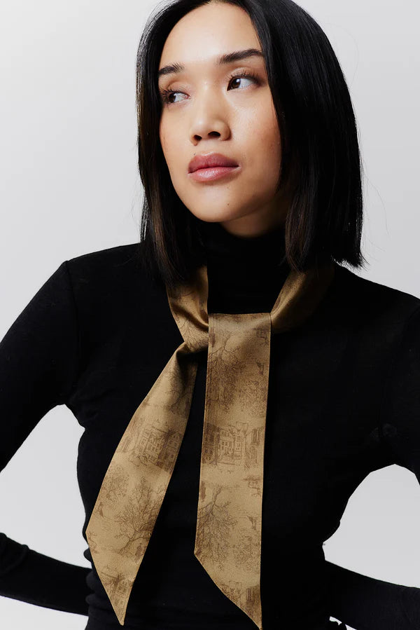 ●TATIANA● Hepburn Lettering Twilly Silk Scarf SF2086 50031 MUSINSA | TATIANA Hepburn Lettering Twilly Silk Scarf SF2086