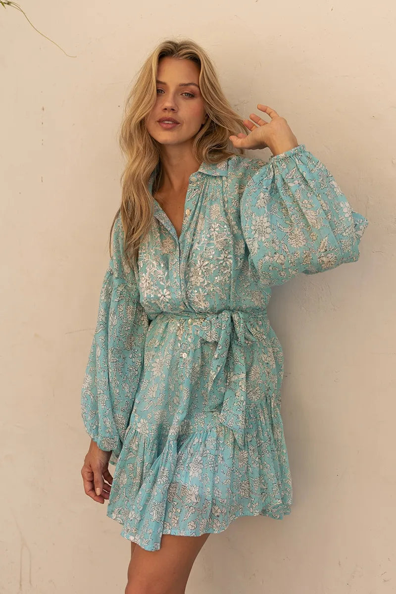 Short Dress Pia Blue