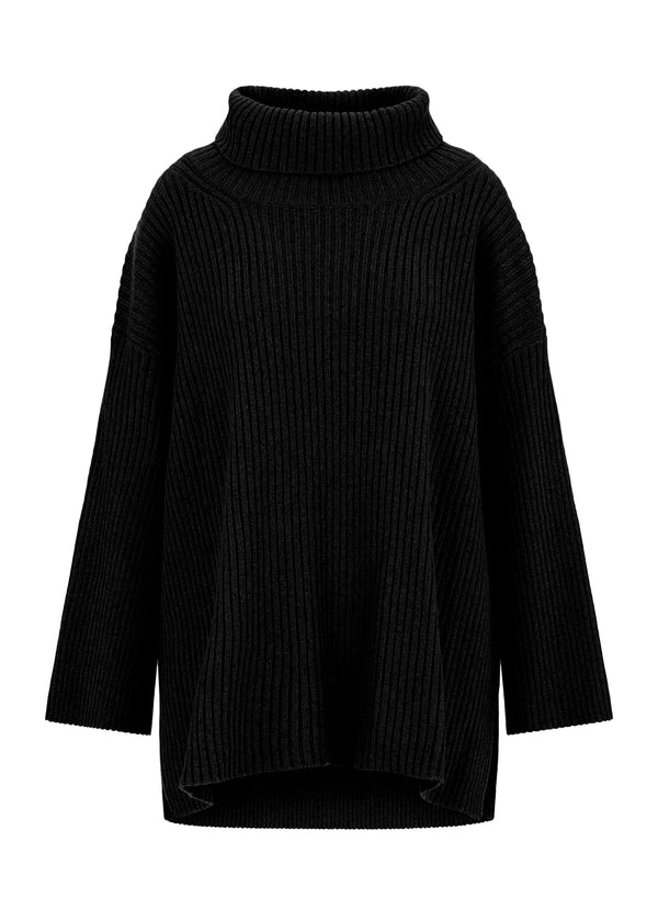 ELINA | CASHMERE OVERSIZE ROLL NECK JUMPER