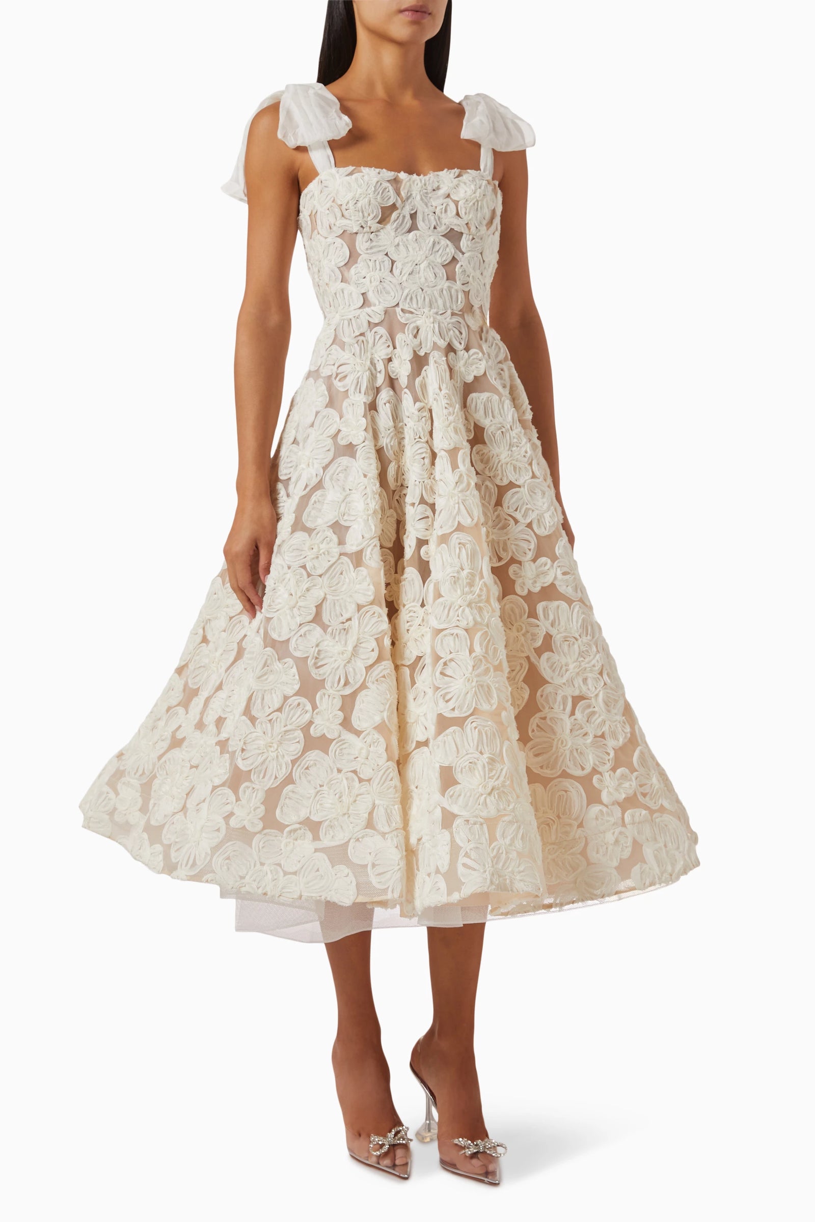 Sabrina White Midi Dress – justin-thestore