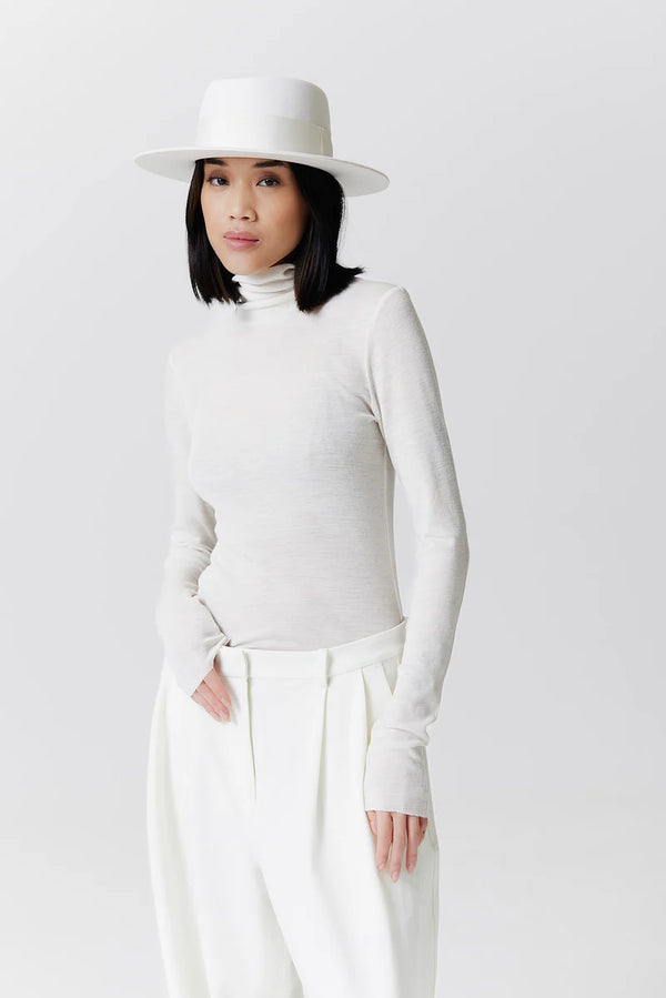 Merino 344 Hat Short Brim White