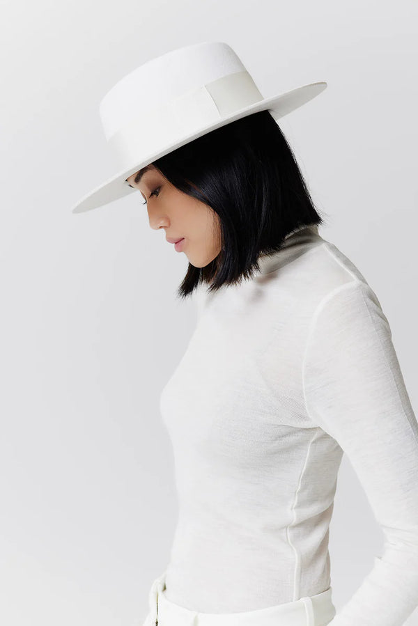 Merino 344 Hat Short Brim White