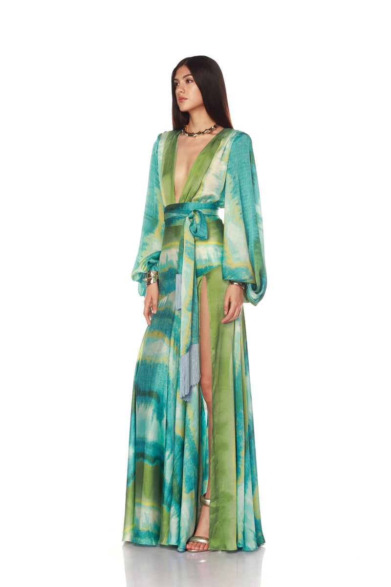 Carmen Coastal Maxi Dress