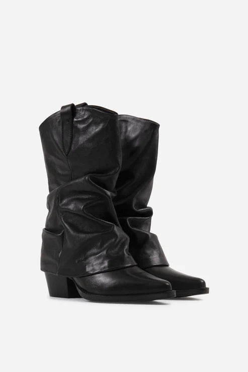 JUKESON  WESTERN ANKLE BOOT Black