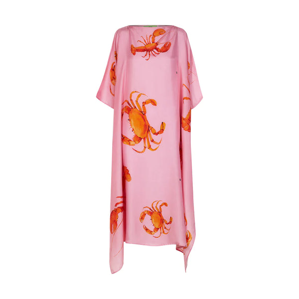Crab and Lobster Silk Tunic - Pink