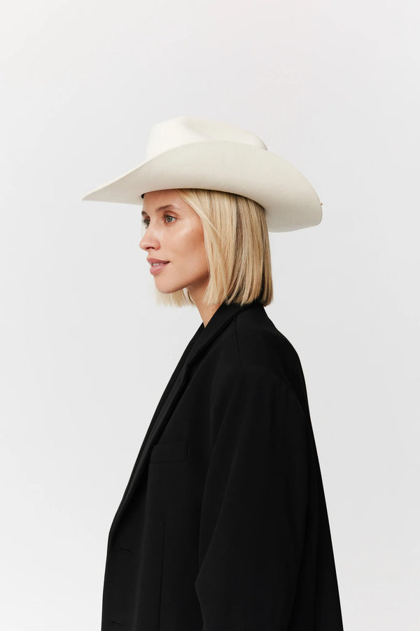 "Cowboy Hat" - WHITE