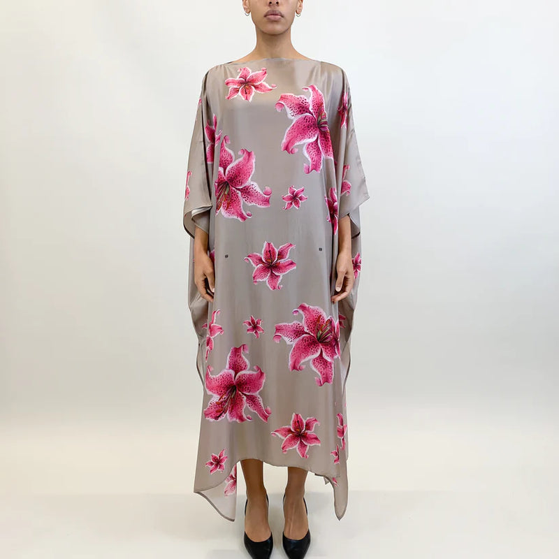 Lilly Silk Tunic - Taupe