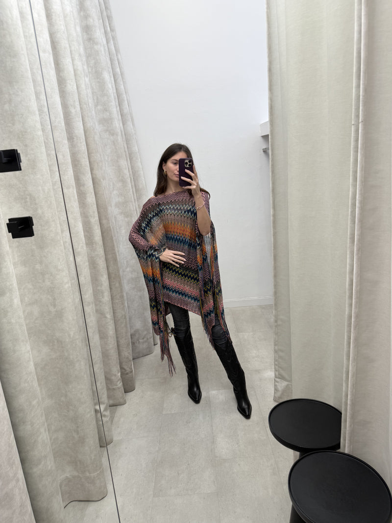Missoni Closed Cape - Blue Pink