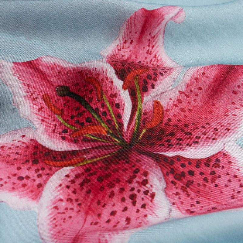 Lilly Silk Tunic - Light Blue