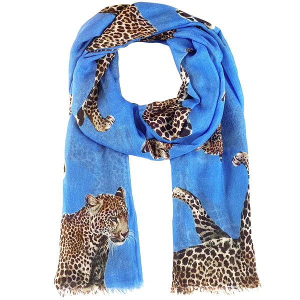 "LEOPARD NATURAL" – BLUE