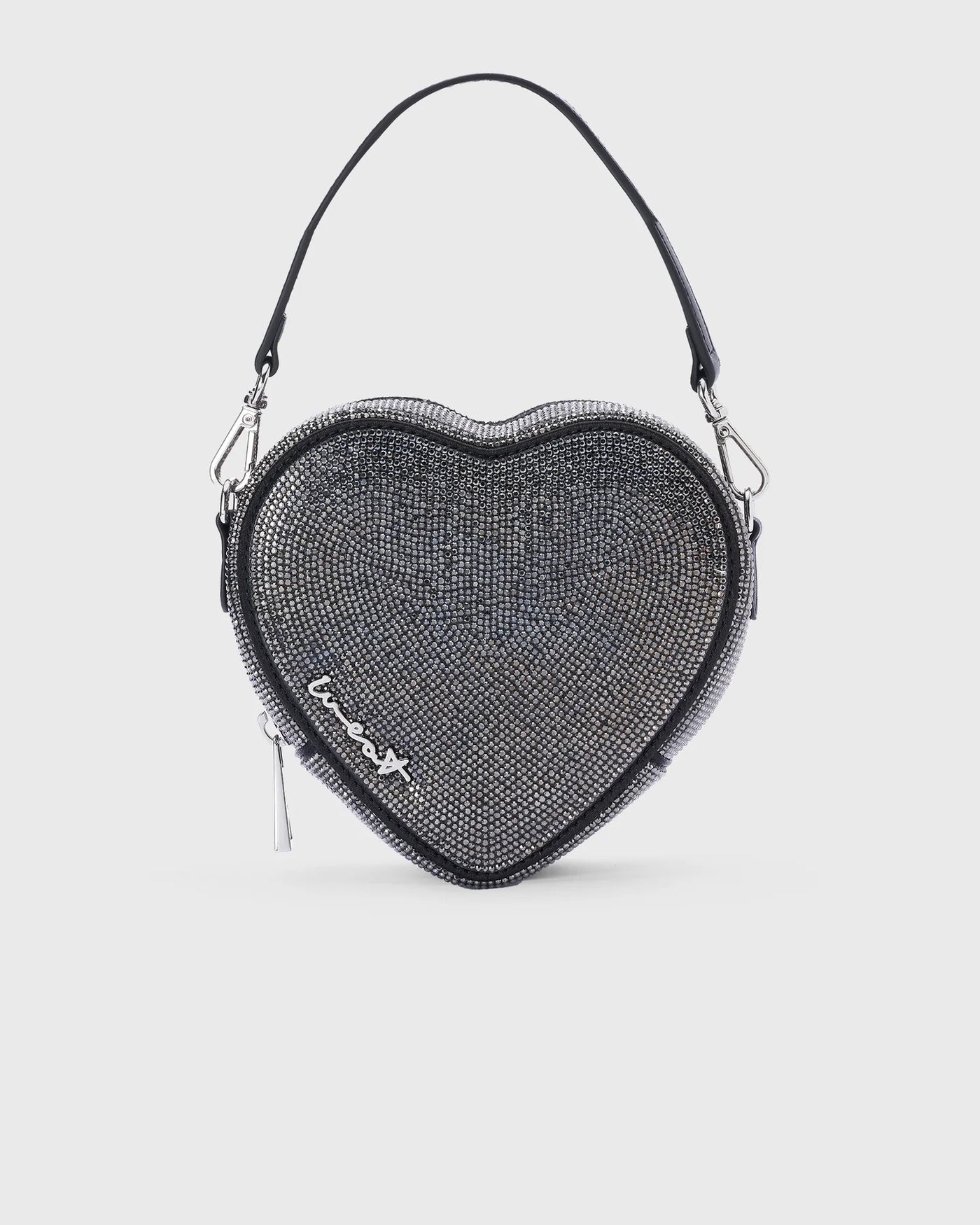 Midi Heart Bag Crystal BLACK – justin-thestore