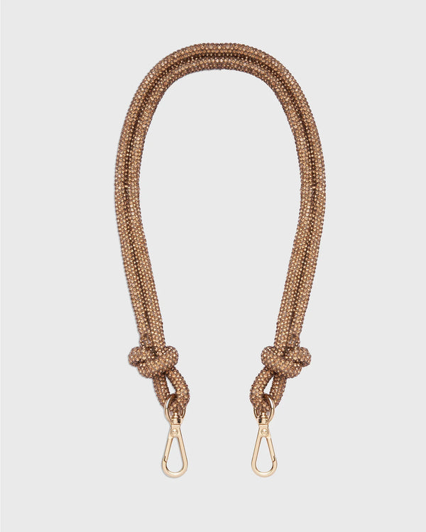 KNOT STRAP CRYSTAL GOLD