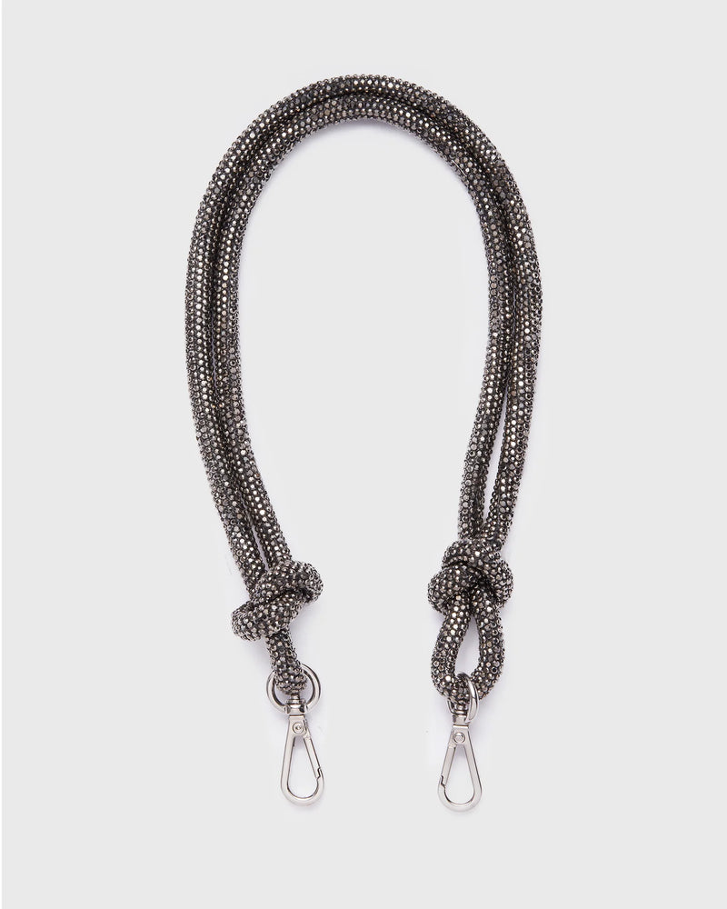 KNOT STRAP CRYSTAL BLACK