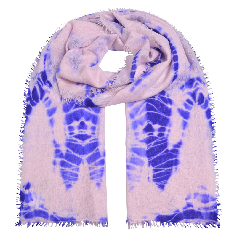 Cute Stuff - Cashmere Scarf Tie-Dye Purple