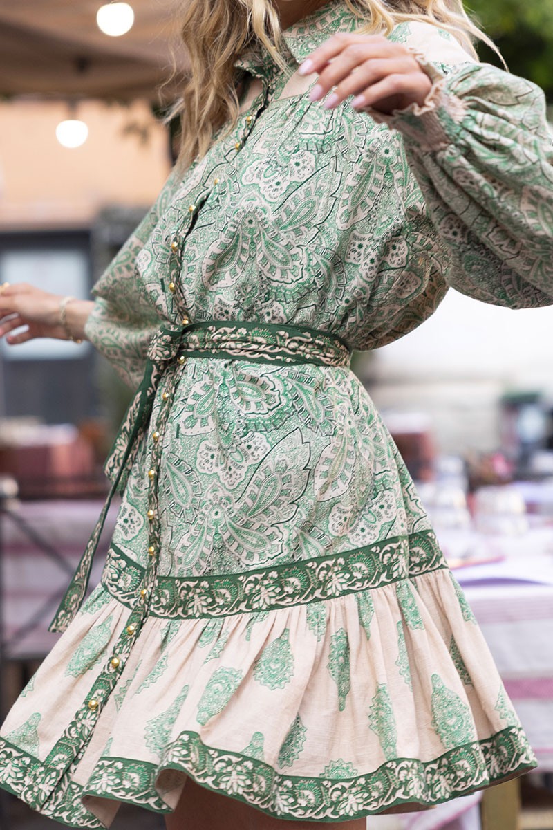 DRESS AVA GREEN