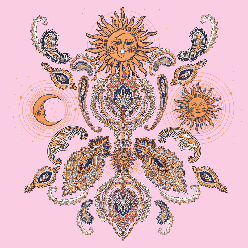 "SUN GLOW" SILK TUNIC PINK