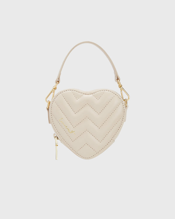 Mini Heart Bag Nude
