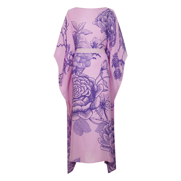 Flower Explosion Evening Dress - Lilac