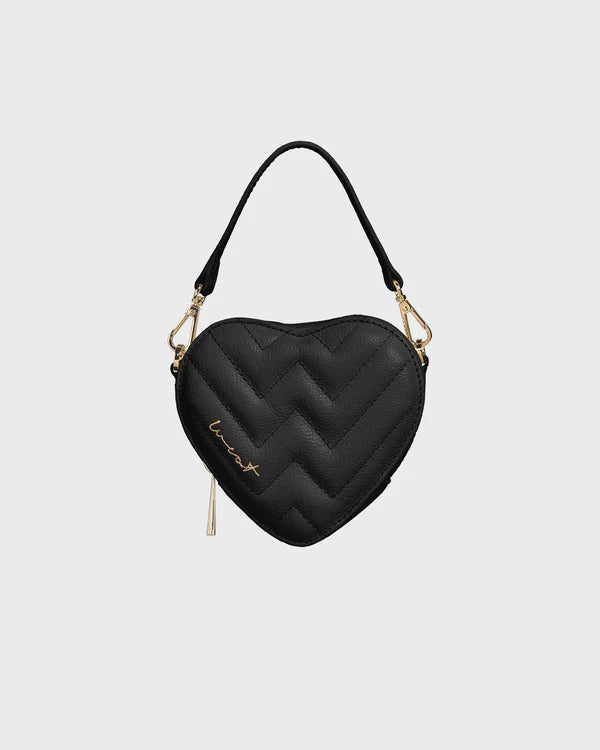 Mini Heart Bag Black