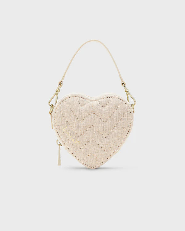 Mini Heart Bag Linen