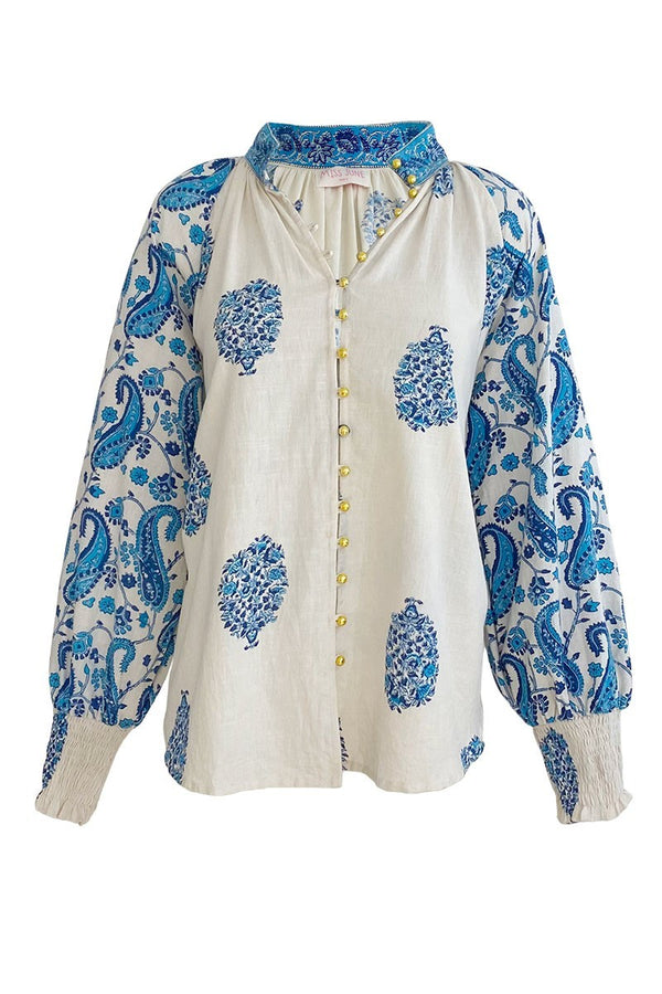 BLOUSE WILLOW BLUE